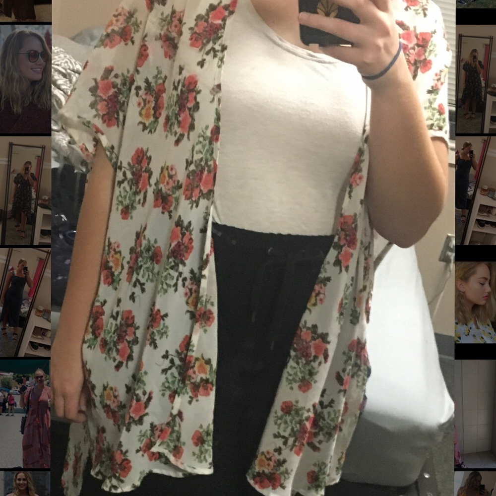One Size Floral Kimono